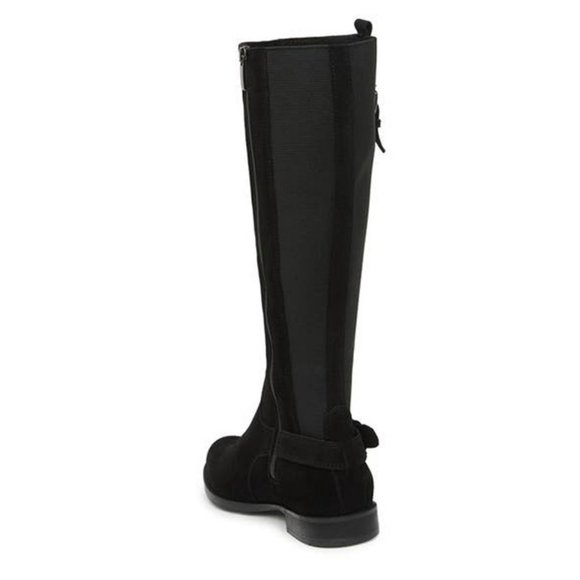 NWT La Canadienne Lentina Waterproof Suede, Flat, Black Boot Size 8 - Picture 4 of 6